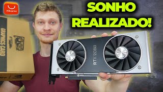 A RTX 2080 FE ERA MEU SONHO COMPREI POR R1800 NO ALIEXPRESS E REALIZEI CHEGOU CERTO [upl. by Stickney]