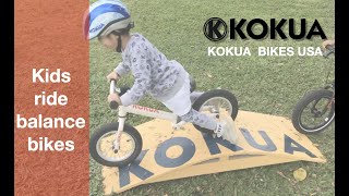 Balance bike rodeo  KOKUA LIKEaBIKE Balance bike at KEIKI Great Aloha Race 2020 [upl. by Man]