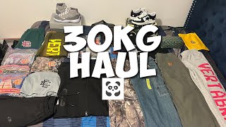 30KG PANDABUY HAUL CRAZY Carhartt Bape Jordan Goyard [upl. by Raddatz]