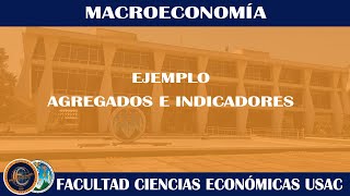 MACROECONOMÍA  EJEMPLO AGREGADOS E INDICADORES MONETARIOS  ECONÓMICAS USAC [upl. by Milman]