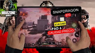 LA MEJOR TABLET CALIDAD PRECIO PARA JUGAR WAROZNE MOBILE XIAOMI 6 [upl. by Moselle]