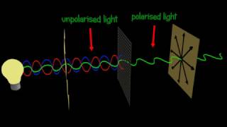 Polarization  Polarizer  Explained and animated 3d [upl. by Ozne]