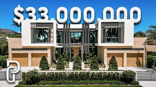 Inside a 33000000 Modern Mansion in Southern Florida  Propertygrams house Tour [upl. by Seleta]