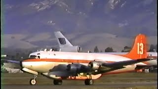 Air Tankers at Santa Barbara October 4 1987 Part 1 [upl. by Olvan]