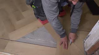 Pvc visgraat vloer leggen tips vloeren pvcflooringinstallation pvc visgraat [upl. by Strage]