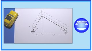 STRUTTURA ISOSTATICA A quotCAVALLETTOquot  METODO GRAFICOQUALITATIVO ES n° 39  1137 [upl. by Goodman929]