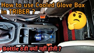 Cooled glove box In renault triber 🔥Amazing feature in Triber Bottle ठंडी कैसे होगी [upl. by Aletta]