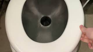 YouTube First Strange Elongated Possible Squatting  Sitting Stainless Steel Toilet [upl. by Hpeosj275]