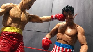 Rocky Vs Drago war Stop motion [upl. by Kcirb220]