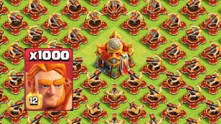 All XBow Max Vs 1000 Super Giant Max  Clash of clans  Coc Games [upl. by Peterman]