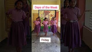 Days of the week englishrhyme bharathischooling [upl. by Aisenat]