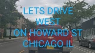 Driving West on Howard St from Clark St Chicago IL Evanston Skokie Niles Smart Fortwo Smart Car [upl. by Nosniv269]