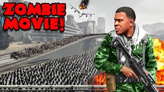 The WORLD vs ZOMBIE Outbreak in GTA 5 MOVIE [upl. by Nnylimaj]