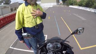 Getting P1 motorcycle licence in NSW  Motorcycle Operator Skill Test MOST [upl. by Milt574]