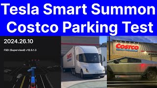 Tesla Smart Summon Costco Parking Test [upl. by Knuth335]