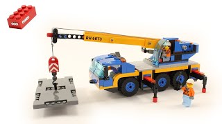 LEGO 60324 Mobile Crane  City [upl. by Assilim505]