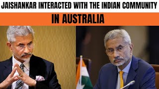 LIVE  EAM S Jaishankar Interacted with the Indian Community in Brisbane Australia  India  News9 [upl. by Viridis514]