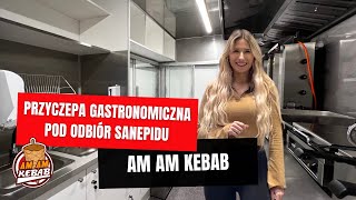 Przyczepa gastronomiczna AM AM Kebab pod odbiór Sanepidu [upl. by Ahsam]