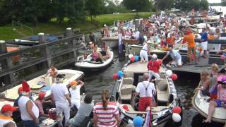 Chaos sluis t Hemeltje Nederhorst den Berg Loosdrecht sloepentocht 2011 Sail Amsterdam Dutch [upl. by Anerec999]