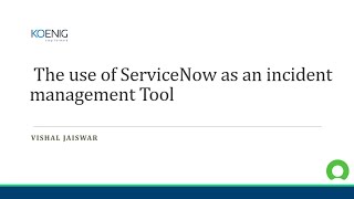 Mastering Incident Management with ServiceNow Efficiency Automation amp Insights  Koenig Solutions [upl. by Zilevi]