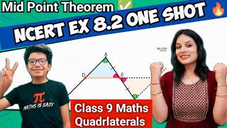 Class 9 Maths Chapter 8  Class 9 Quadrilaterals The Mid Point Theorem NCERT Ex 82 One Shot CBSE [upl. by Elijah]