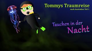 Tommys Traumreise nach Australien Teil1 Tauchgang bei Nacht  Meditation zum einschlafen [upl. by Yendis]