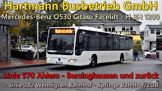 Sound Bus MercedesBenz O530 Citaro Facelift von Hartmann Busbetrieb GmbH  1200 Lautes ZF [upl. by Enilrek333]