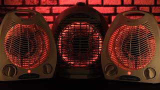 😴 Extra Deep Triple Fan Heater Sounds with Metal Fan Noise For Easy Sleep [upl. by Silado]