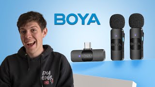 ✅ Los mejores MICRÓFONOS INALÁMBRICOS para SMARTPHONES  Unboxing y Review Boya BYV20 🎙️ [upl. by Enialehs]