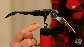 The Trick to Opening A Bottle Of Wine With A Waiters Corkscrew [upl. by Kei]