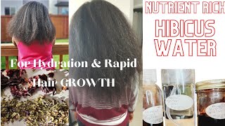 How to make Nutrient Rich Hibiscus 🌺 Water Hydrosol For Healthy Hair Rapid Growth [upl. by Alecram797]