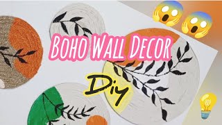 Boho Wall Home Decor  Boho Wall Art 🎨  Best Out Of Waste [upl. by Yaeger531]