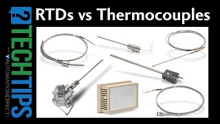 Tech Tip RTD vs Thermocouple Temperature Sensors from AutomationDirect [upl. by Jumbala704]