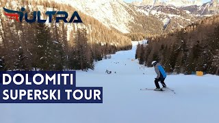 DOLOMITI SUPERSKI TOUR 24 ep 12  Pista Grava Val di Zoldo ski area Ski Civetta  ICARUS ULTRA [upl. by Sitarski]