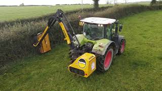 McConnel 6570T Hedge cutting Dreelingstown Agri Hire [upl. by Euqinomod]