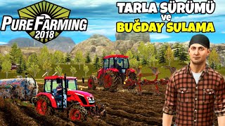 PURE FARMING TARLA SÜRÜMÜ VE BUĞDAY SULAMA purefarming2018 55ragnar [upl. by Haonam335]