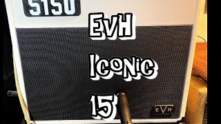 EVH 5150 Iconic 15 Watt 1X10quot First play Cleancrunch  lead evhgear evhiconicevh [upl. by Norud]