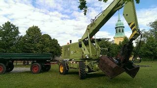 Multicar IFA M25 plus T174 2 Bagger Frotschirtt im Einsatz [upl. by Steffie11]