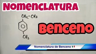 Nomenclatura de BENCENO Hidrocarburos Aromáticos [upl. by Esiahc]