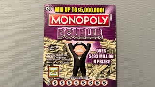 MONOPOLY DOUBLER SCRATCH OFF WINNER FROM THE FLORIDA LOTTERY [upl. by Kattie810]