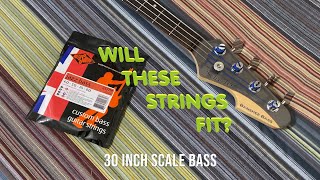 Will Rotosound RS77M Jazz Bass Monel Flatwound Strings fit on a Schecter Banshee Bass [upl. by Alaaj918]