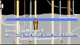 Zircon Tip Minute 4 Mapping the Wall with Stud Finder [upl. by Persse]