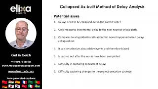 12 Collapsed Asbuilt Method of Delay Analysis Part 2 [upl. by Yraek]