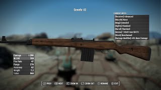 BH Gewehr Battle Rifle Demonstration Fallout 4 Mods [upl. by Aicnarf]