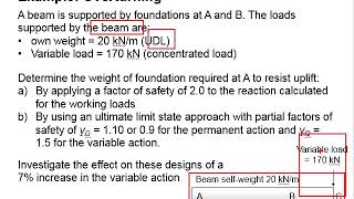 29 Example overturning load [upl. by Idmann]