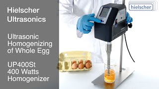 Egg Homogenization  Ultrasonic Homogenizing amp Pasteurization  400 Watts Sonicator [upl. by Stanley197]