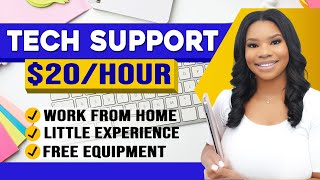 Earn 20Hour Helping People with Tech Remote Job Free Equipment  Training [upl. by Nylrehc828]