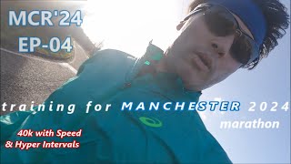 MCR24 EP04  Feel The Speed 40k amp Hyper Intervals  Manchester Marathon 2024 Training [upl. by Candie]