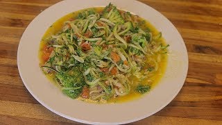 Keto Zoodles Recipe with Scampi Style Sauce  keto recipes  low carb  ketogenic spiralizer recipes [upl. by Drahser]