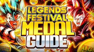 HOW TO FARM LEGENDS FESTIVAL MEDALS THE FASTEST WAY POSSIBLE Dragon Ball Legends [upl. by Adorl]